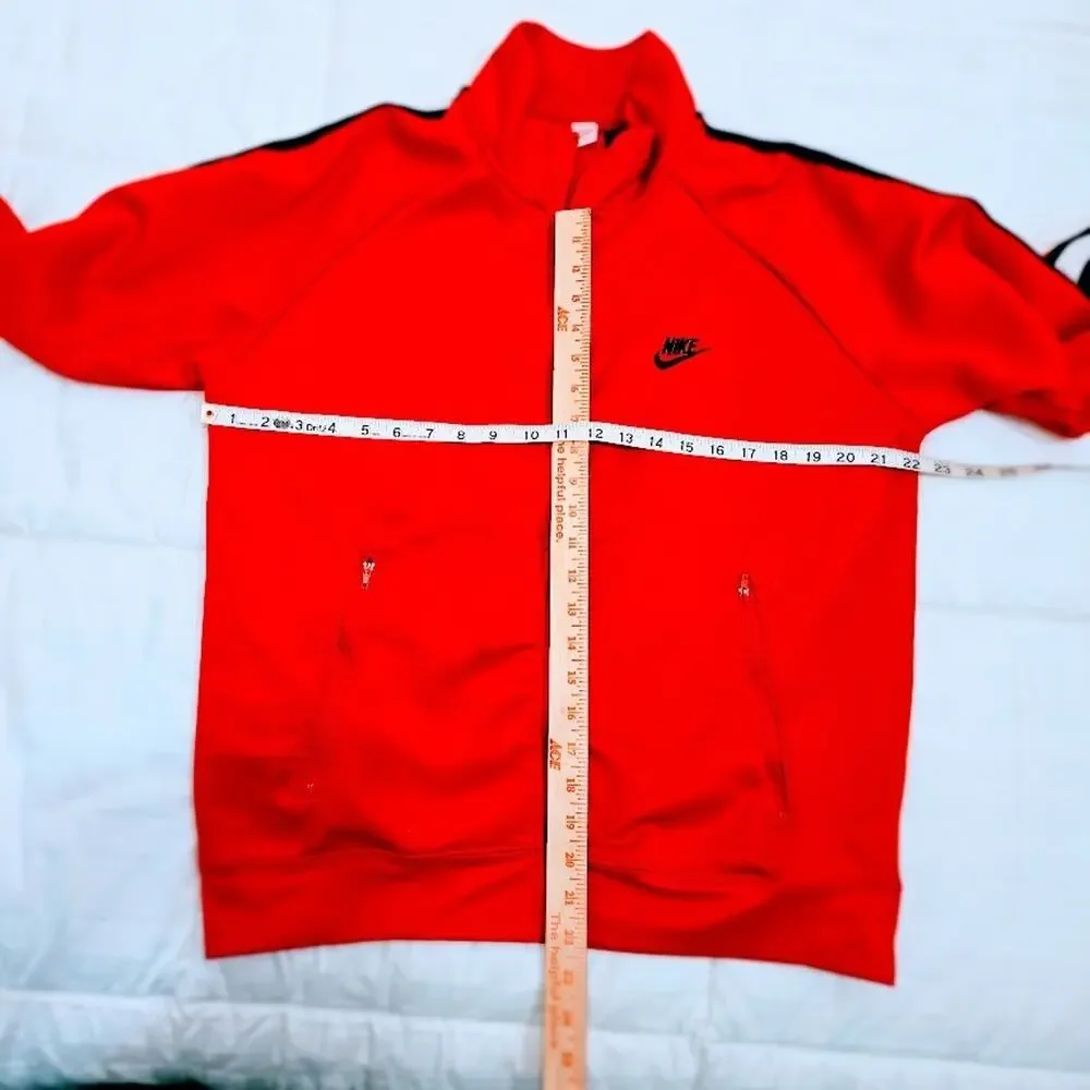 Nike Track Jacket Full Zip Black White Stripe Men’s M Y2K